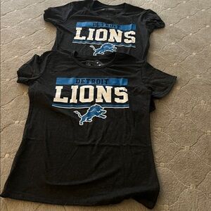 NFL Detroit Lions Black and Blue Short Sleeve Tee
